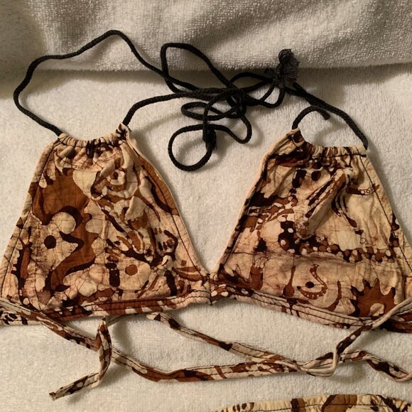 2 X *HP* Vintage 80s Batique bikini - Picture 2 of 8